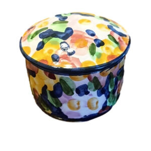 HAND painted Portuguese trinket jar